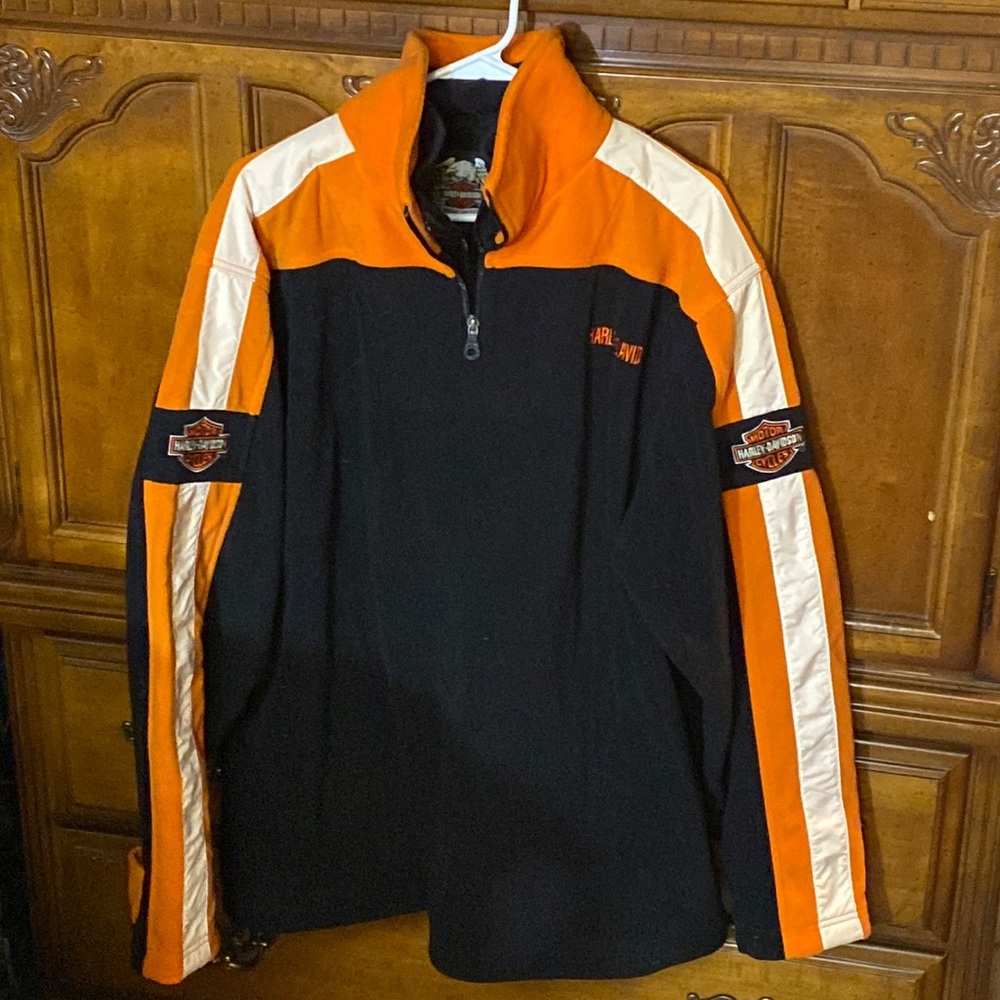 Harley Davidson 1/4 zip fleece